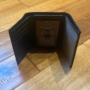 NWT George Black Leather Wallet